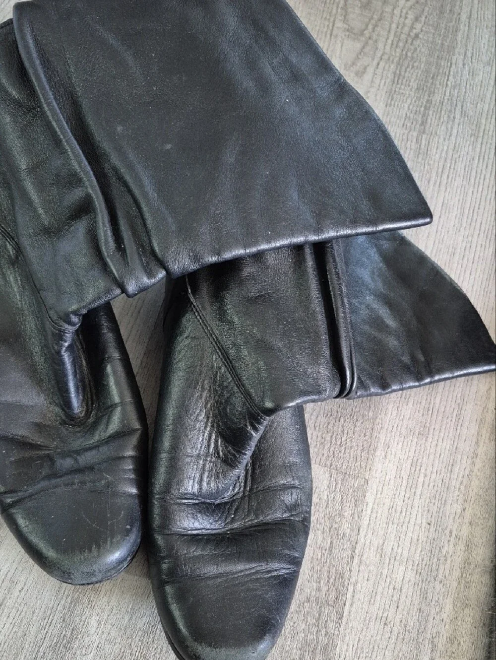 Women's Black Leather Boots